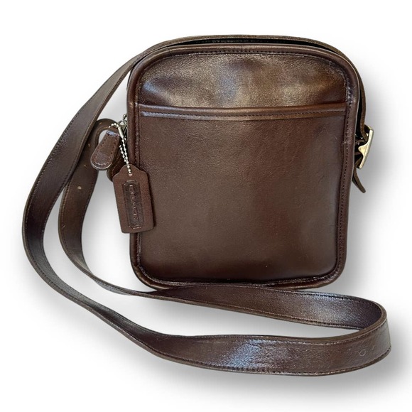 Coach Handbags - COACH Vintage Mahogany Leather Camera Crossbody Bag Purse No. 9817